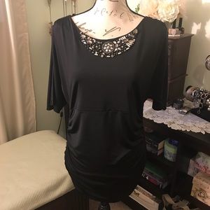 Jeweled black top
